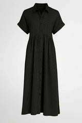 Chic Women'S Midi Dress With Handy Pockets