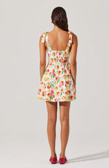 Tinesha Bow Strap Mini Dress