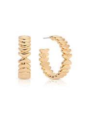 Medium Metal Moderna Hoops