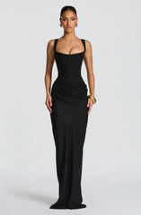 Hourglass Maxi Dress — Sculpted Silhouette, Effortless Style