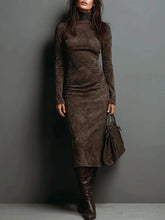 Emma - Elegant Long-Sleeve Midi Dress