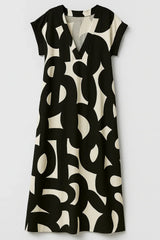 Chic Women'S V-Neck Maxi Dress With An Elegant Silhouette