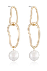 Mara Dangle Pearl Earrings