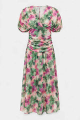 Elegant Long Dress With V-Neck